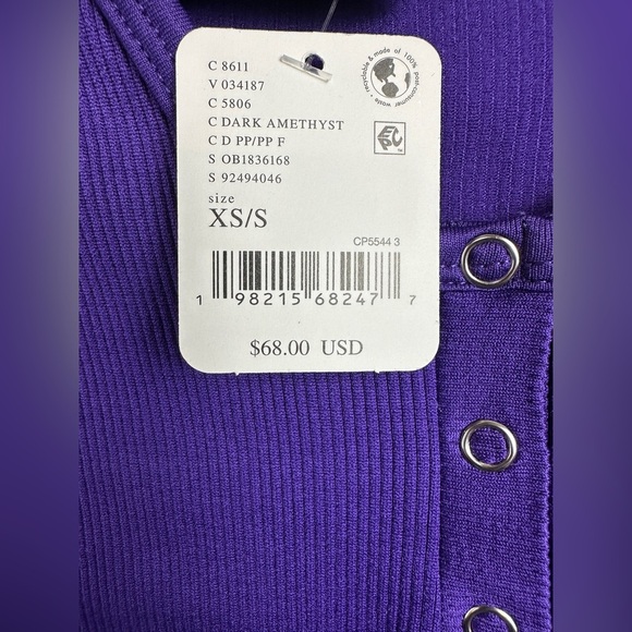 FP Movement by Free People Top Bail Out Womens XS/S Layer Henley Crop Top NEW - Picture 4 of 13